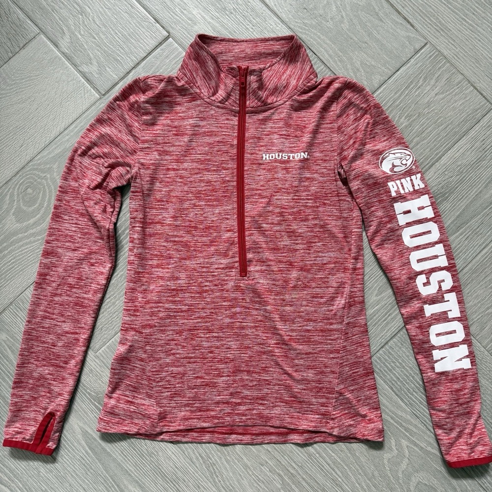 Victoria's Secret Pink University of Houston Cougars Zip Pullover  Size Small